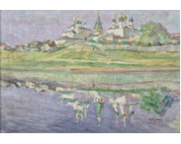 Pohled na Trojiční klášter v Muromu