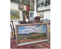 Krajina s vesnicí - Velký formát Krajina s vesnicí - Velký formát