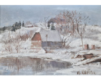 Zimní chalupa u vody Zimní chalupa u vody