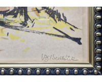 Podzimní krajina s povozem