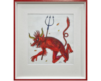 Čert - návrh ilustrace