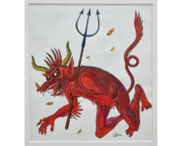 Čert - návrh ilustrace