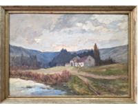 Stavení u vody - Velký formát