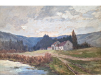 Stavení u vody - Velký formát