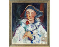 Pierot s květinou