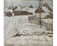 Zima na vsi 1913