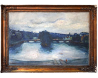 Vltava s mostem Legií - velký formát Vltava s mostem Legií - velký formát