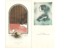 Pf  - Střevíček a  Ex Libris - Lastura