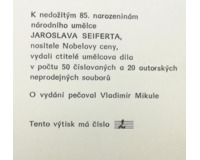 Vstříc mrtvému, 10 grafických listů