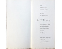 Pozvánka - Výstava Jiří Trnka 1962