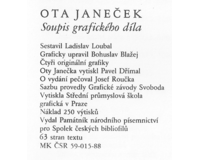 Soupis  díla + 4 grafické listy