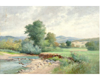 Krajina s řekou
