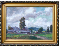 Krajina s chalupami