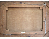 Pohled od Rabasova domu a Krušovická pole v zimě