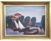 Plachetnice na břehu