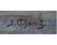 Rozhovor v parku - velký formát + tři kresby