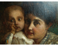 Žena s červeným slunečníkem - Matka