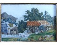 Stavení s mlýnem