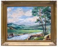 Krajina s říčkou Krajina s říčkou