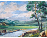 Krajina s říčkou Krajina s říčkou