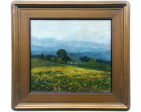 Olej na lepence, rozměry: 43 x 47 cm
