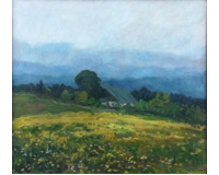 Olej na lepence, rozměry: 43 x 47 cm