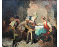 U stolu - pijáci