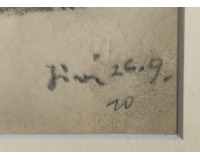 Chalupy z Jíví u Heřmaniček 1909