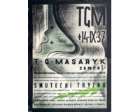 Plakát k úmrtí  TGM - 124 x 90 cm