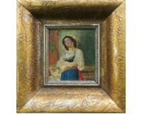 Žena s květinami