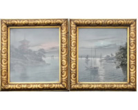 Dva rámy s tapiserií