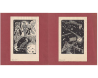 Ex libris, ING.DR. Jaroslav Polívka,Bubeneč, 2ks
