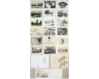 Litografie: rozměr listů: cca 10,5 x 15 cm