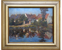 Stavení za rybníkem