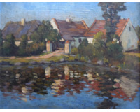 Stavení za rybníkem
