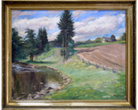 Krajina s rybníčkem
