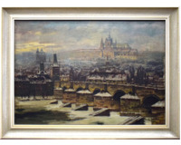 Zimní Praha - Karlův most