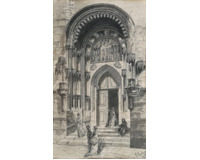 Vstup do katedrály 1875