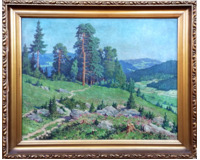 Krajina s borovicemi - velký formát