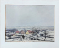 Bořeňovice v zimě