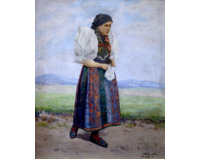 Žena v kroji - Tlumačov
