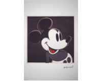 Mickey Mouse - šedé pozadí