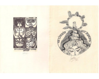 Exlibris - Kočky , 2 ks.