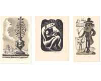 Exlibris různé, 3 kusy