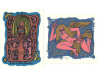 Exlibris  Andělé  6 kusů