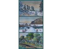 Konvolut tří akvarelů