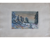 Konvolut tří akvarelů