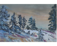 Konvolut tří akvarelů