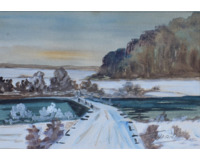 Konvolut tří akvarelů