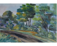 Konvolut tří akvarelů